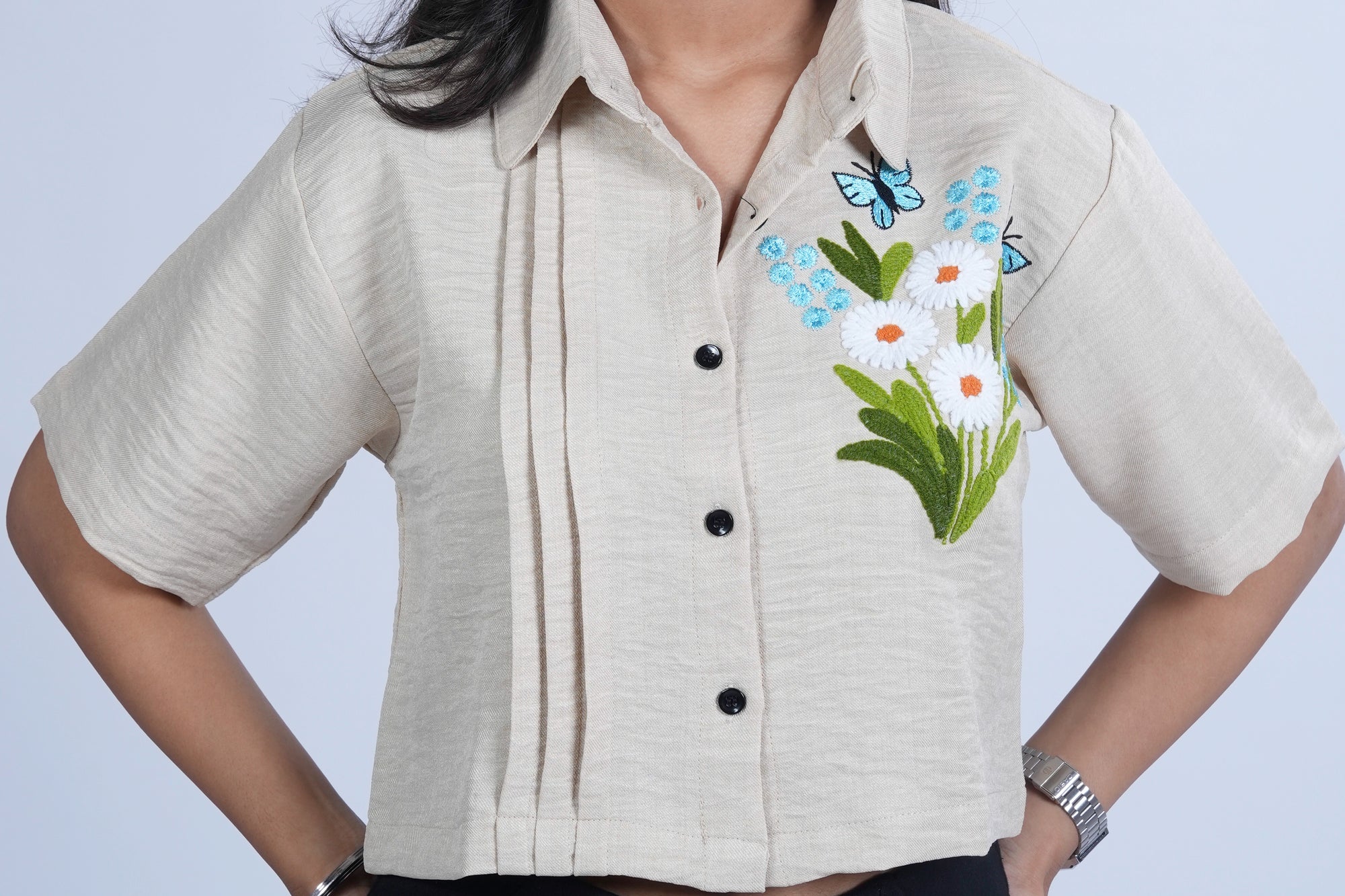 Bloom Babe Button-Up