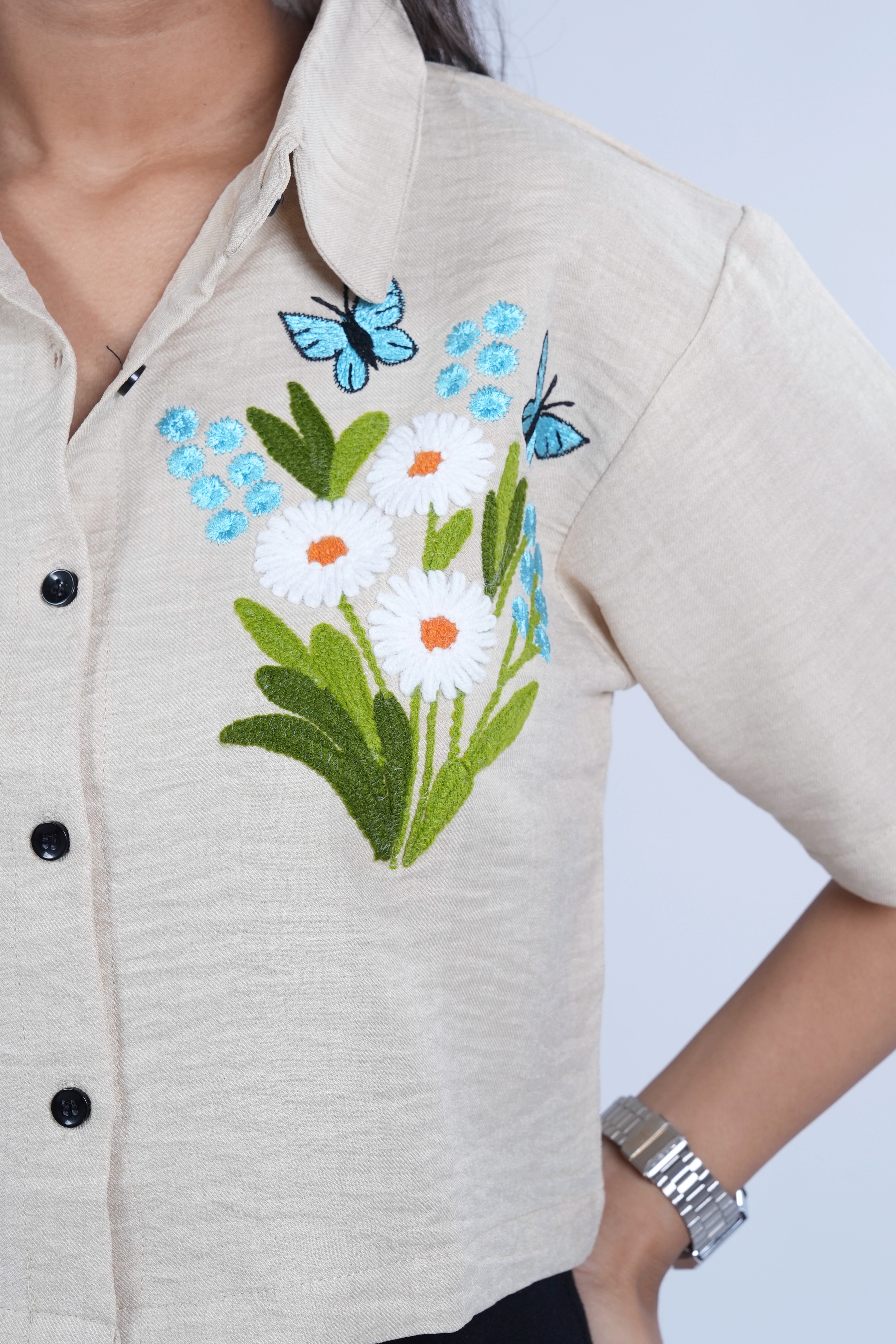 Bloom Babe Button-Up