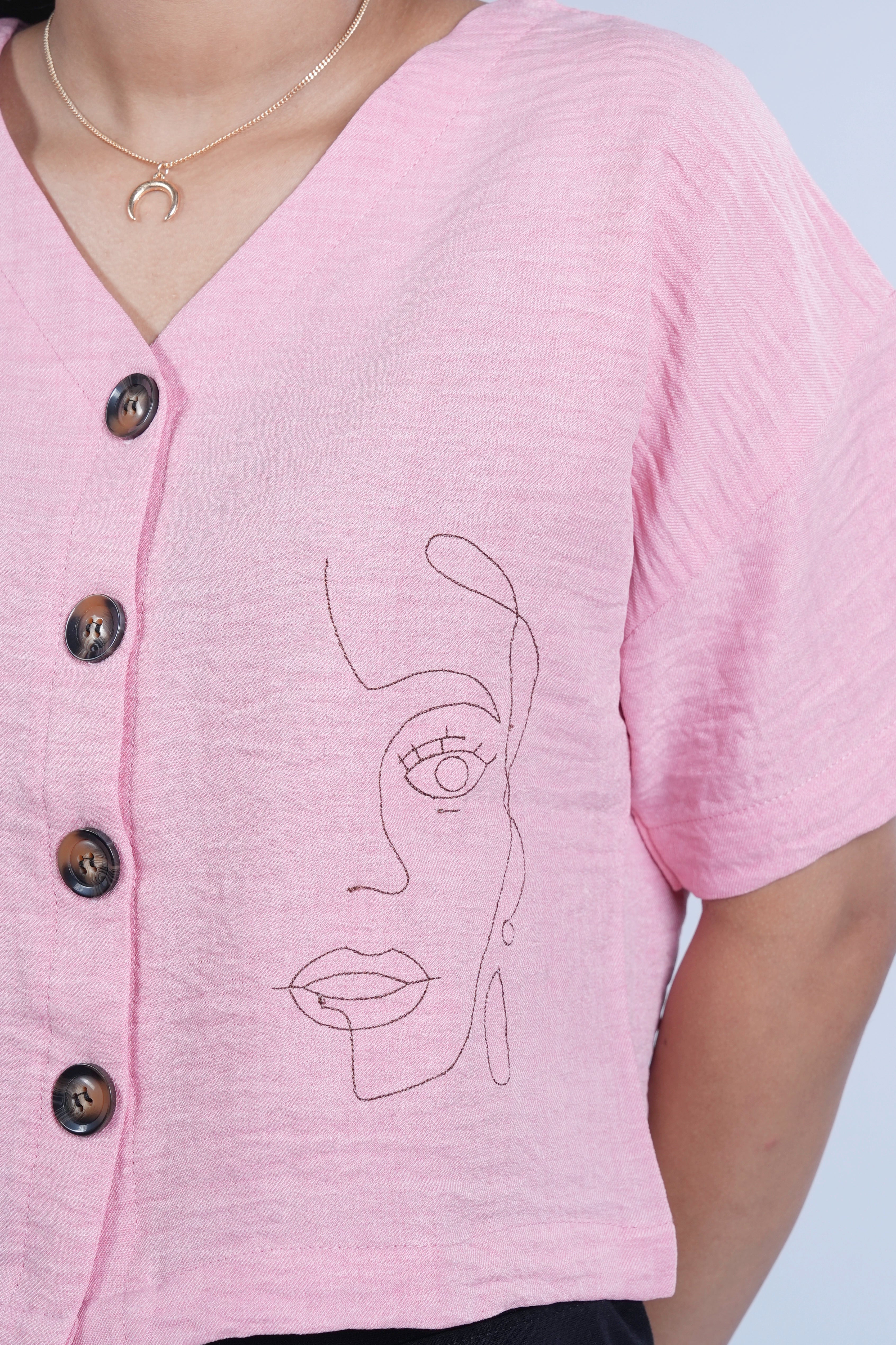 Threaded Thoughts – Embroidered Linen Shirt