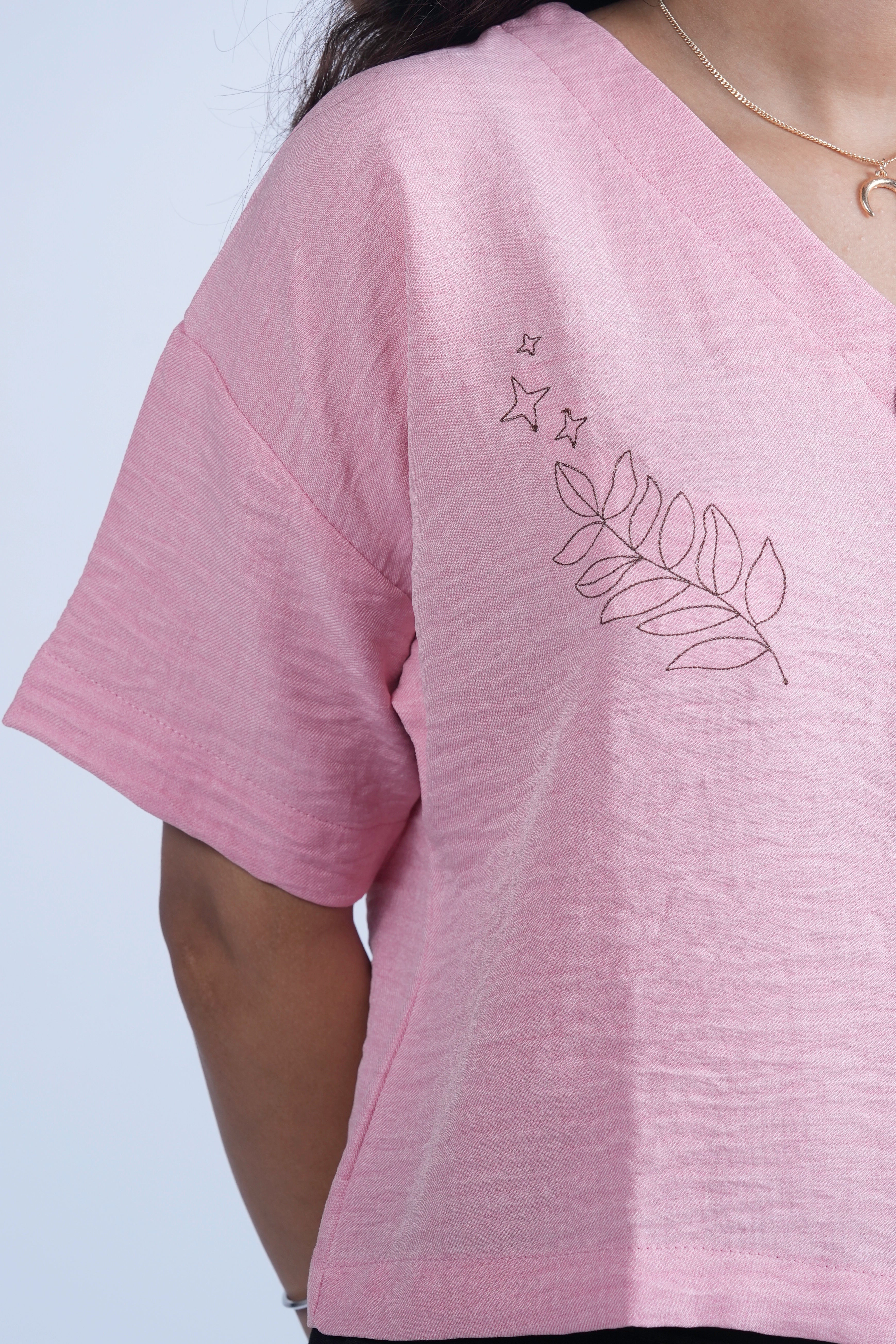 Threaded Thoughts – Embroidered Linen Shirt