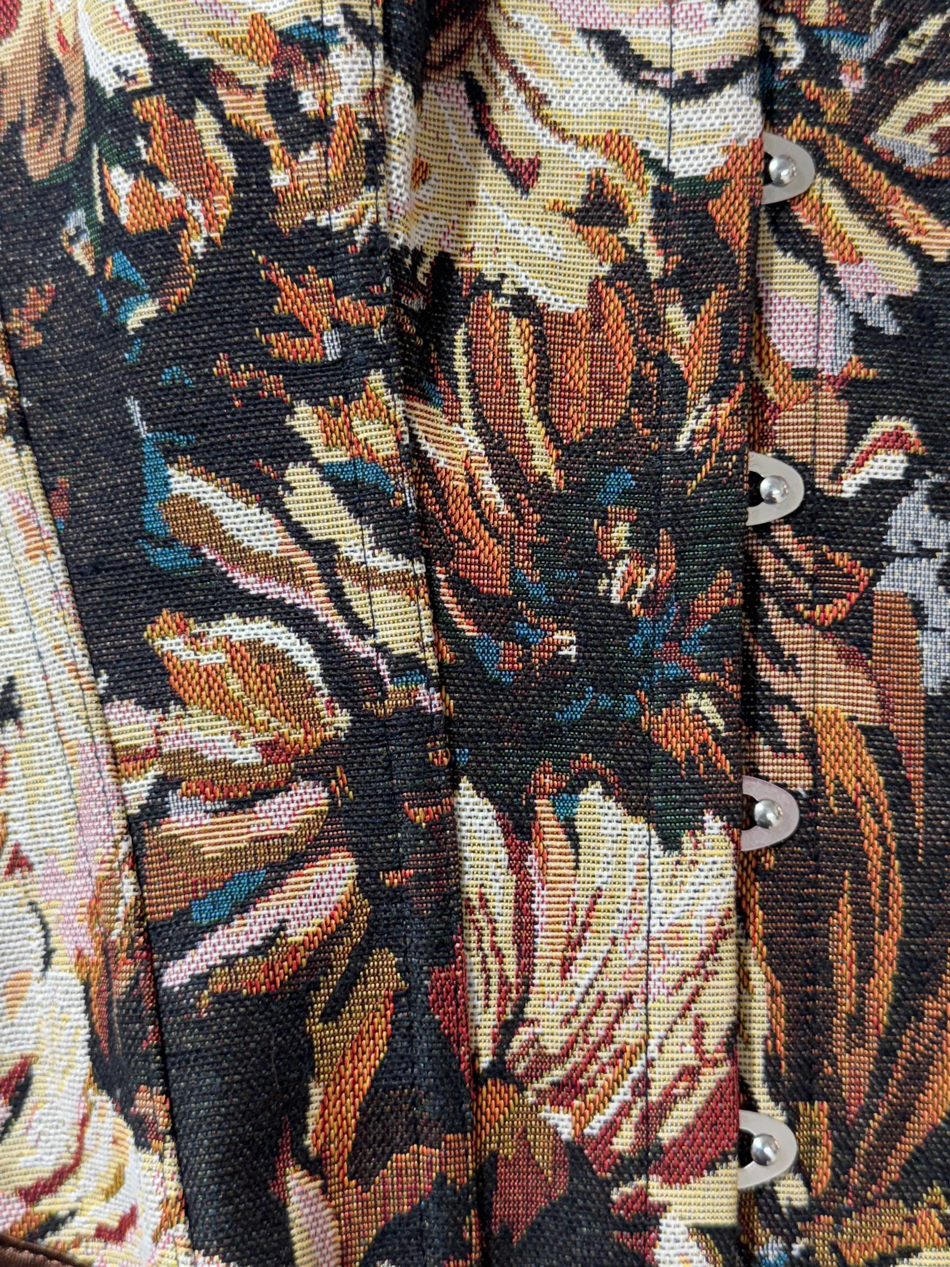 Azure Tapestry Corset Top