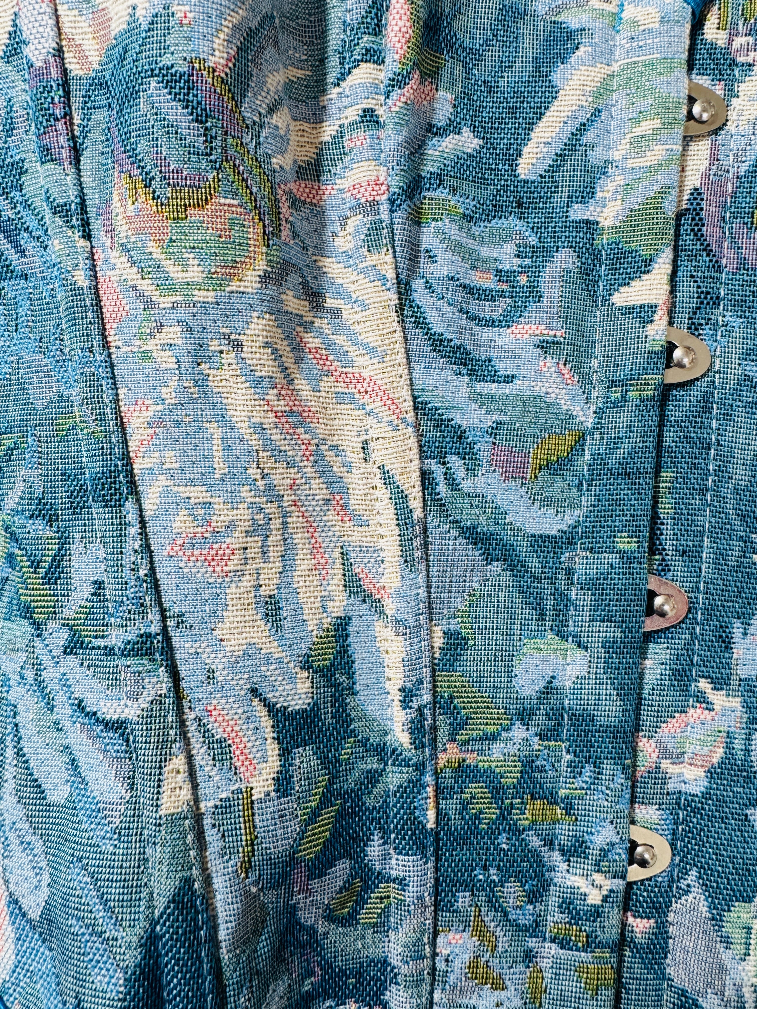 Azure Tapestry Corset Top
