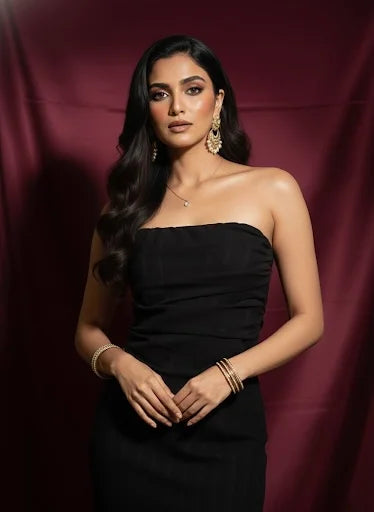 Veil Ruched Tube Top