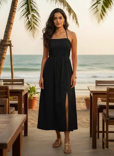 Riviera Halter Flow Dress