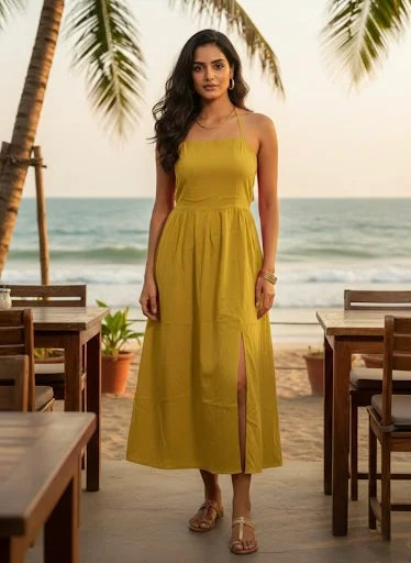 Riviera Halter Flow Dress