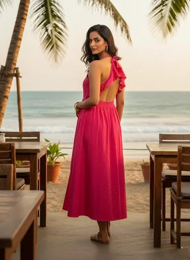 Riviera Halter Flow Dress