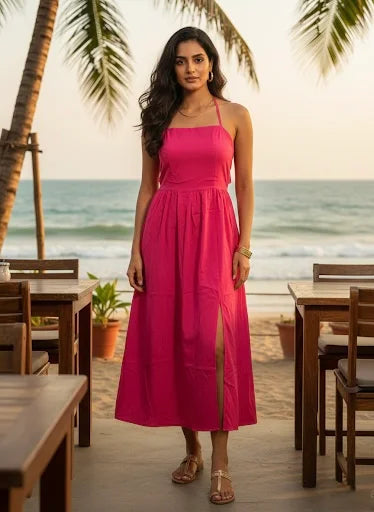 Riviera Halter Flow Dress